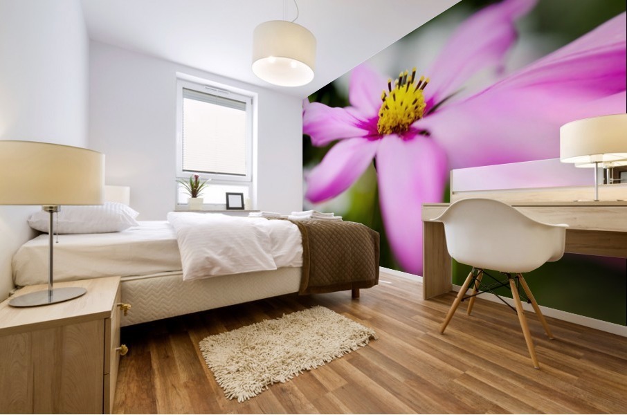 Pink and Flowing Mural print