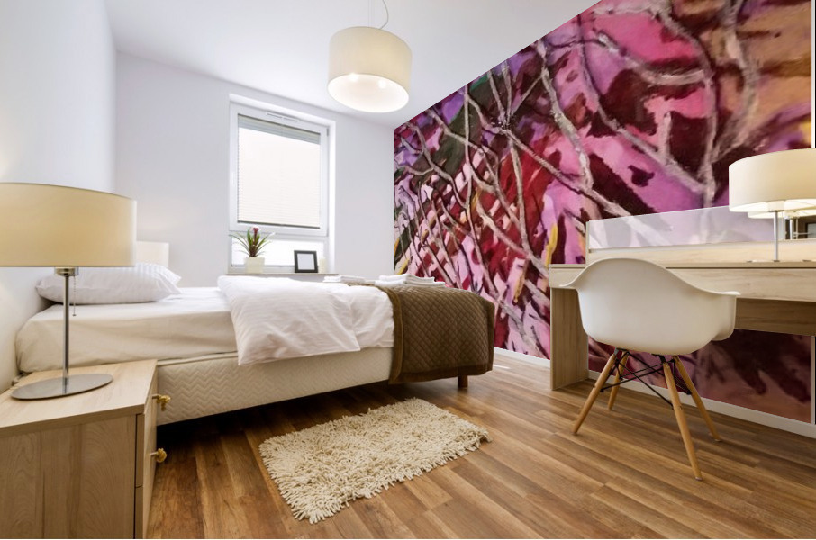 Pink Challenge Mural print