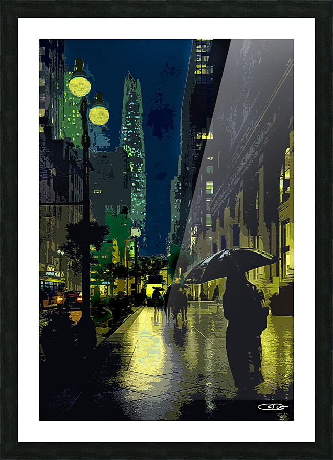 Rainy Calmness Picture Frame print