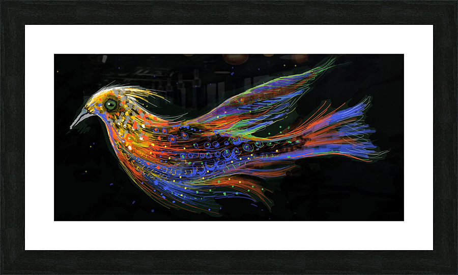 Happy Bird Picture Frame print