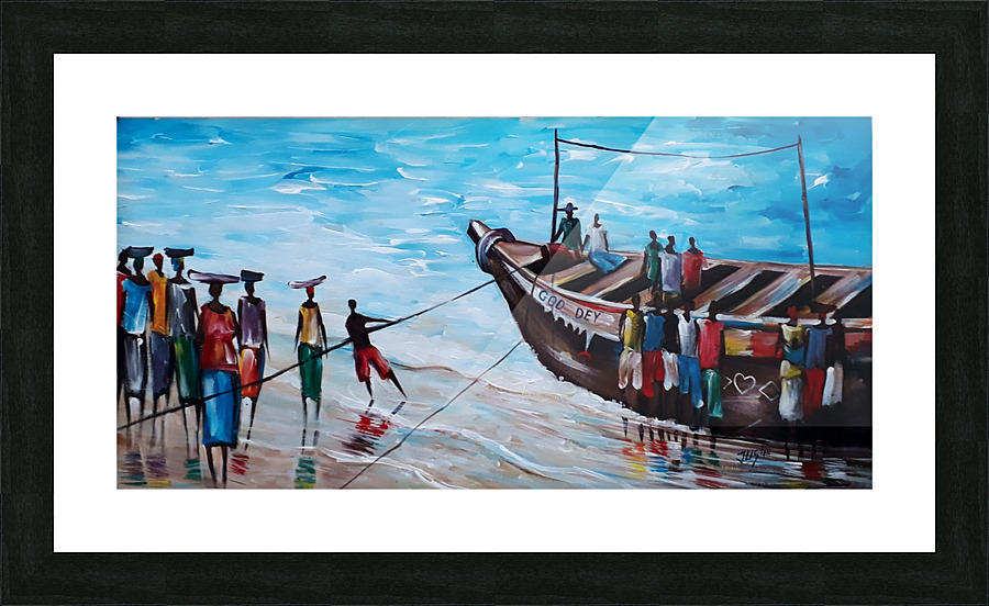 FISHER MEN Picture Frame print
