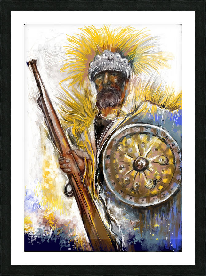 Adwa warrior Picture Frame print