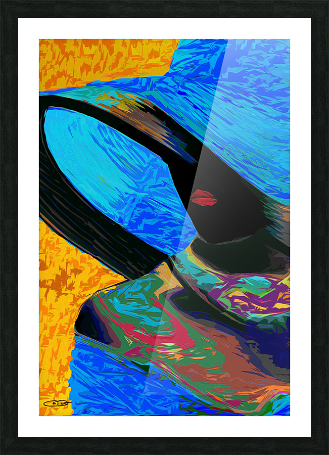 The Blue Hat Picture Frame print
