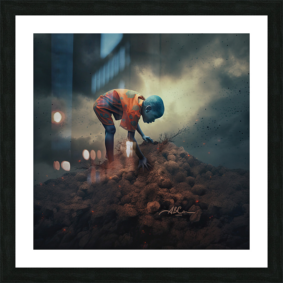 SearchingDeep Picture Frame print