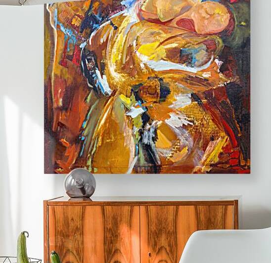 Into My World Tobacco Knights 2 oil on giclee 2 by Cynthia Lavin