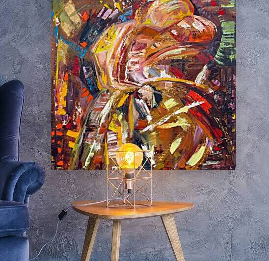 Into My World Tobacco Knights 3 oil on giclee c by Cynthia Lavin