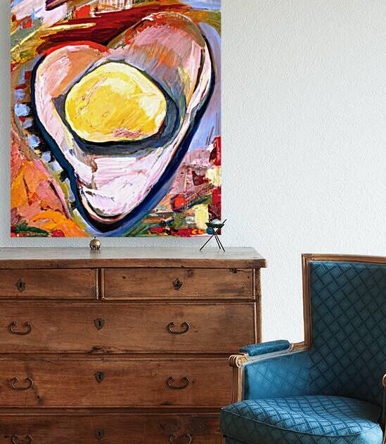 My Heart Tobacco Knights 4 oil on masonite 10x1 by Cynthia Lavin