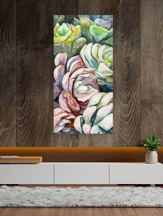 In between It All oil on canvas 12x24 created 202 by Cynthia Lavin