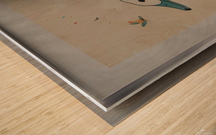 Cute and Quirky Animal Posters – Perfect Gift for Animal Lovers Wood print