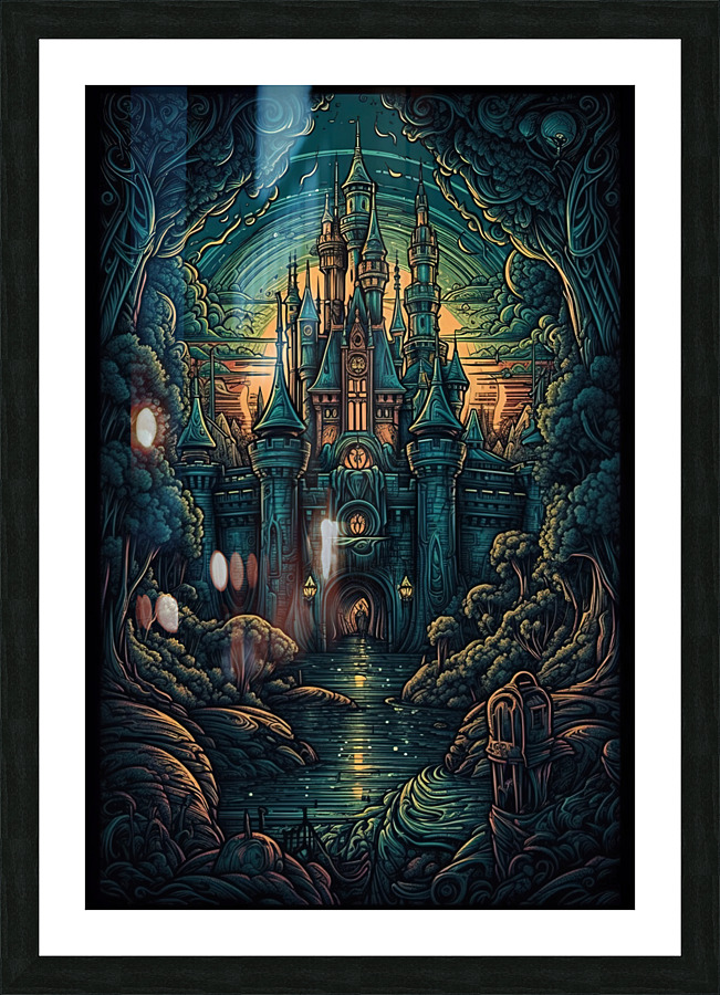 poster disneyland without text e4e4c6db e19f 4ab5 Picture Frame print