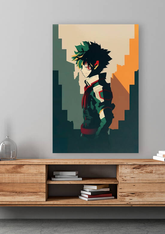 my hero academia anime style in minimalist poster by CyclopsfromHungary