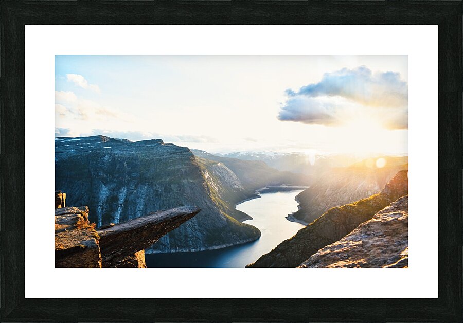Sunset at Trolltunga Norway Picture Frame print