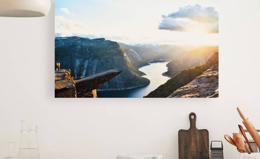Sunset at Trolltunga Norway by David Moeller