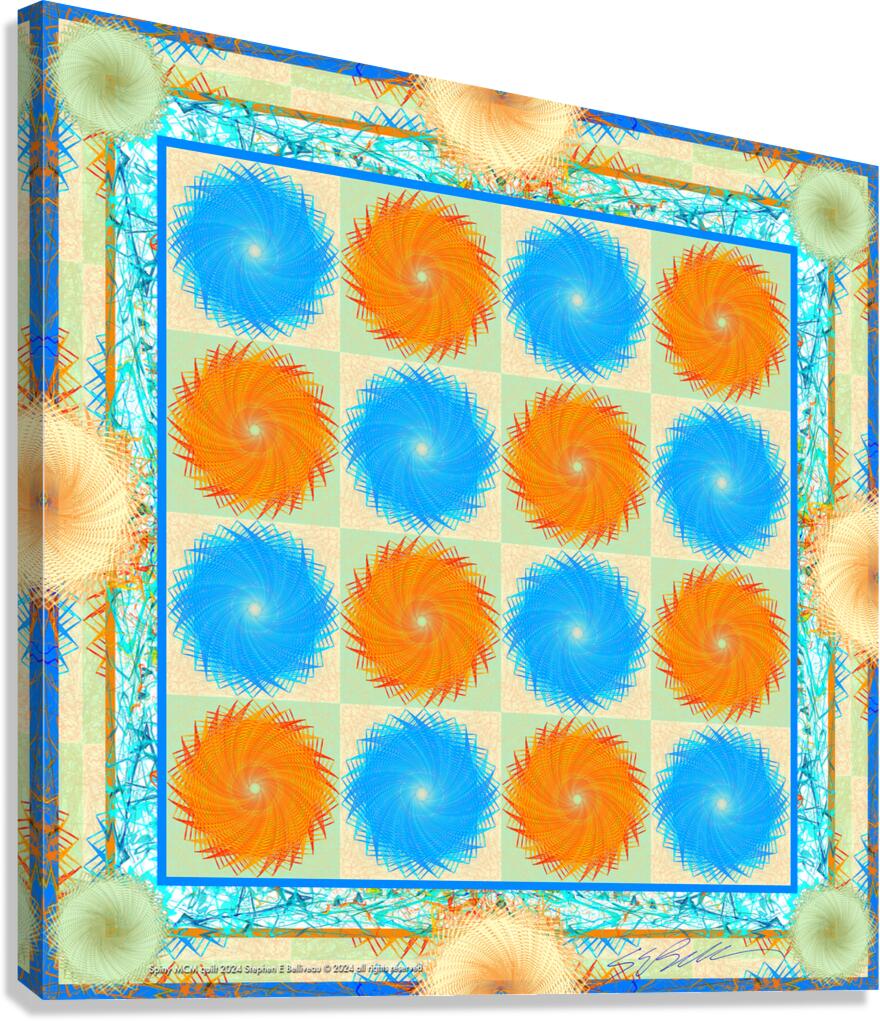 SPINY MCM QUILT  Canvas Print
