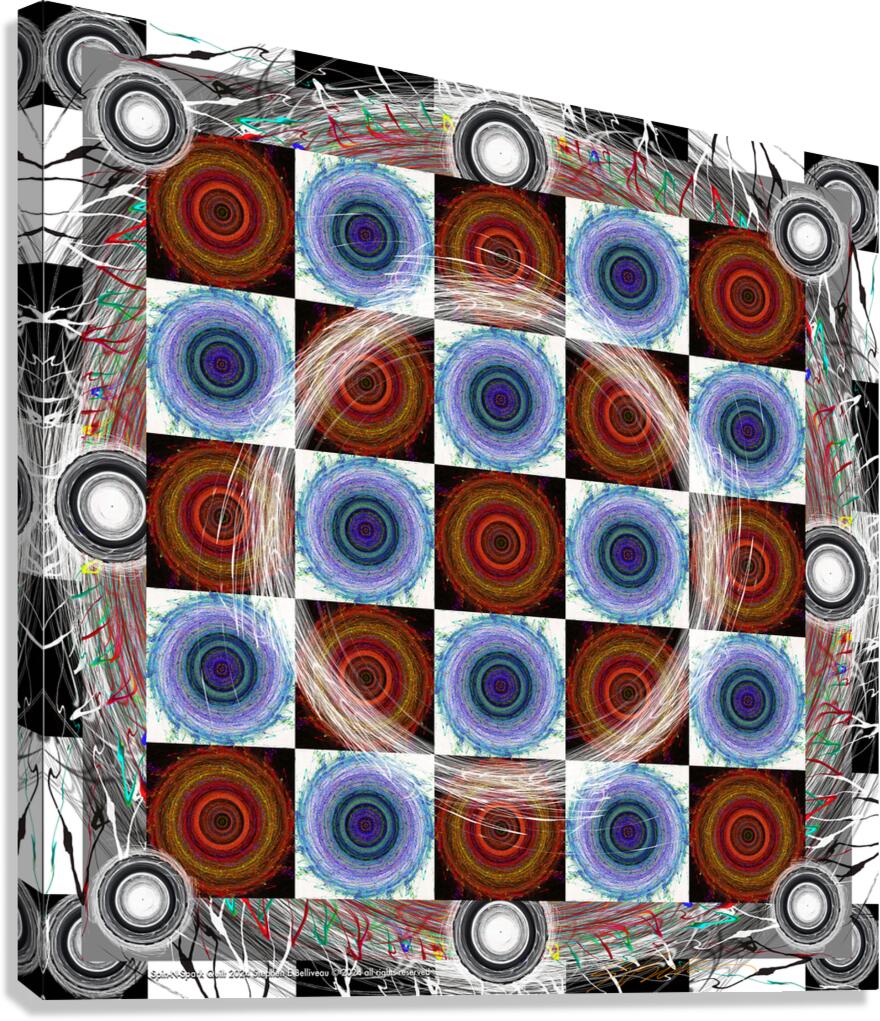 SPIN-N-SPARK QUILT  Canvas Print