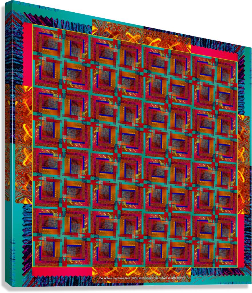 I VE A RECURRING DREAM QUILT  Canvas Print