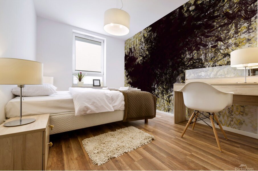 WALLPAPER WITH SCORCH MARKS  Mural print