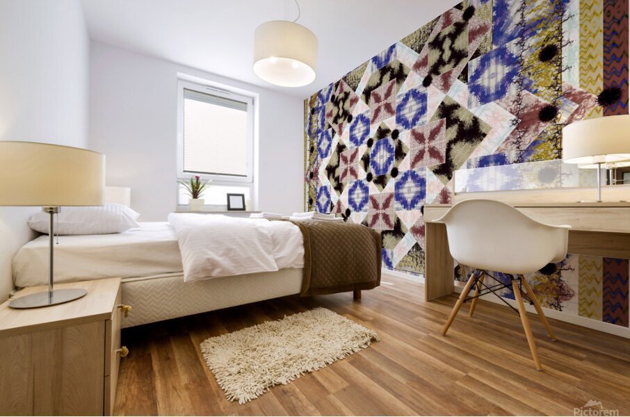 WALLPAPER QUILT  TARGET PRACTICE  Mural print