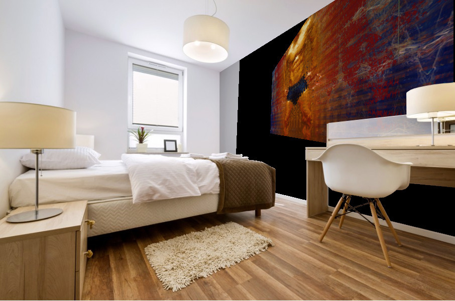 Spilt Personality Decisions Mural print