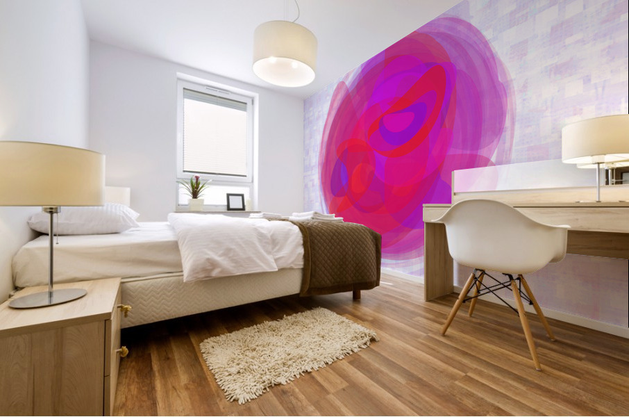 Red Violet Star  Mural print