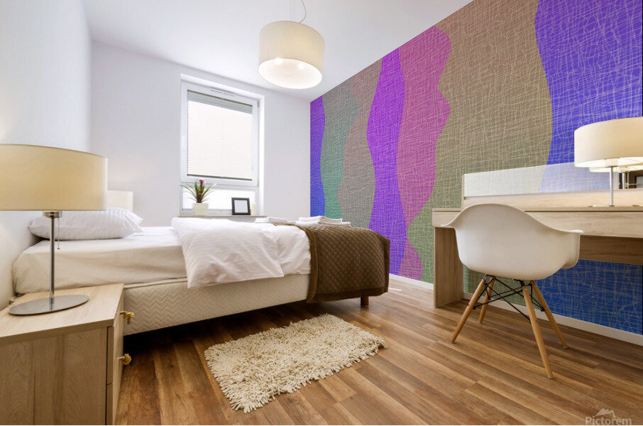 MULTI OMBRE WAVELENGTH Mural print
