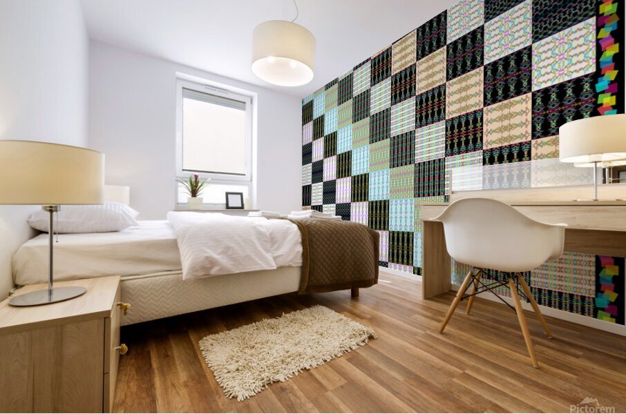 ROLLING  TUMBLING QUILT Mural print