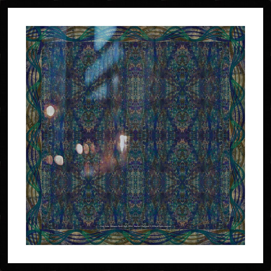 OVER UNDER SIDEWAYS DOWN QUILT Picture Frame print