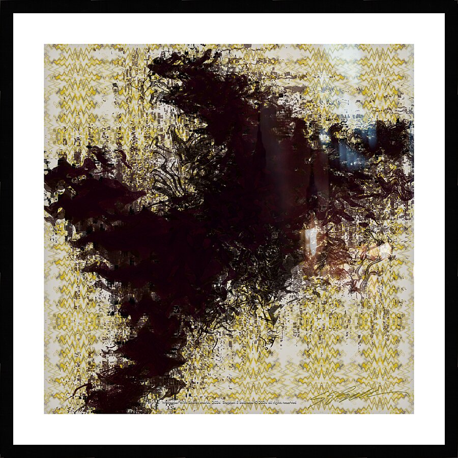WALLPAPER WITH SCORCH MARKS  Picture Frame print