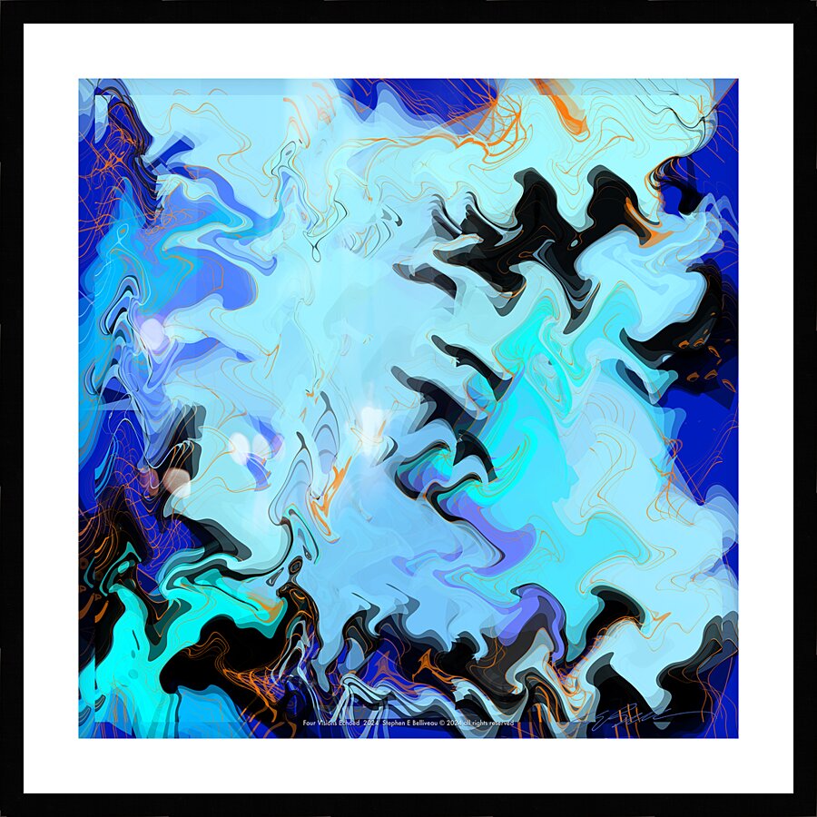FOUR VISIONS ECHOED  Picture Frame print