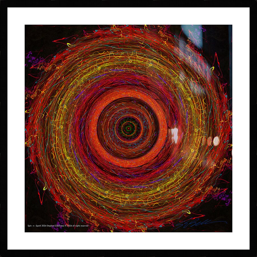 SPIN-N-SPARK  Picture Frame print
