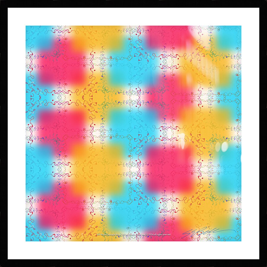 SOFT BOXESSQIGGLE BOXES  Picture Frame print
