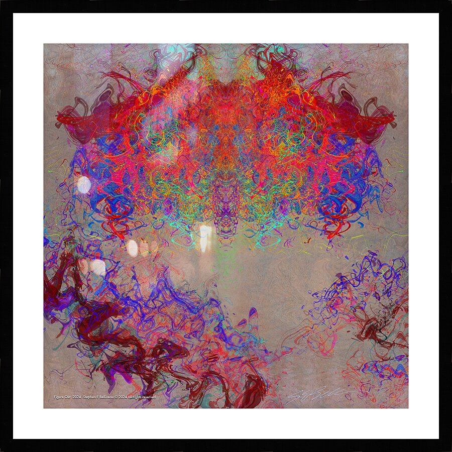 FIGURE OUT  Picture Frame print