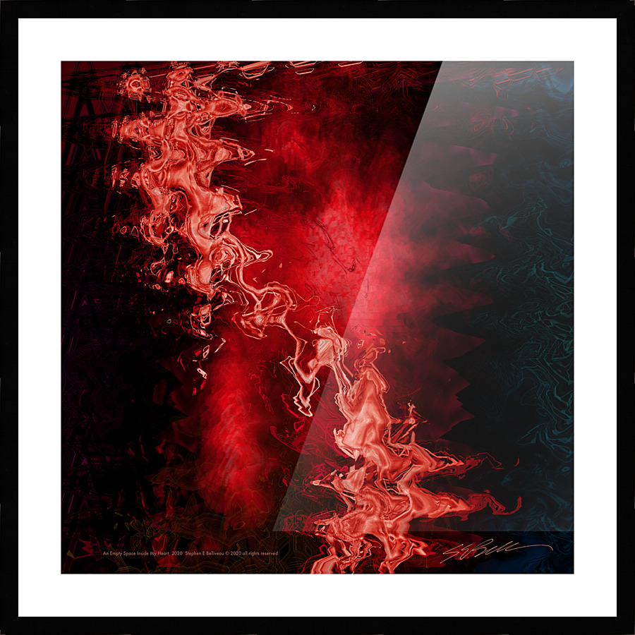 An Empty Space Inside My Heart  Picture Frame print