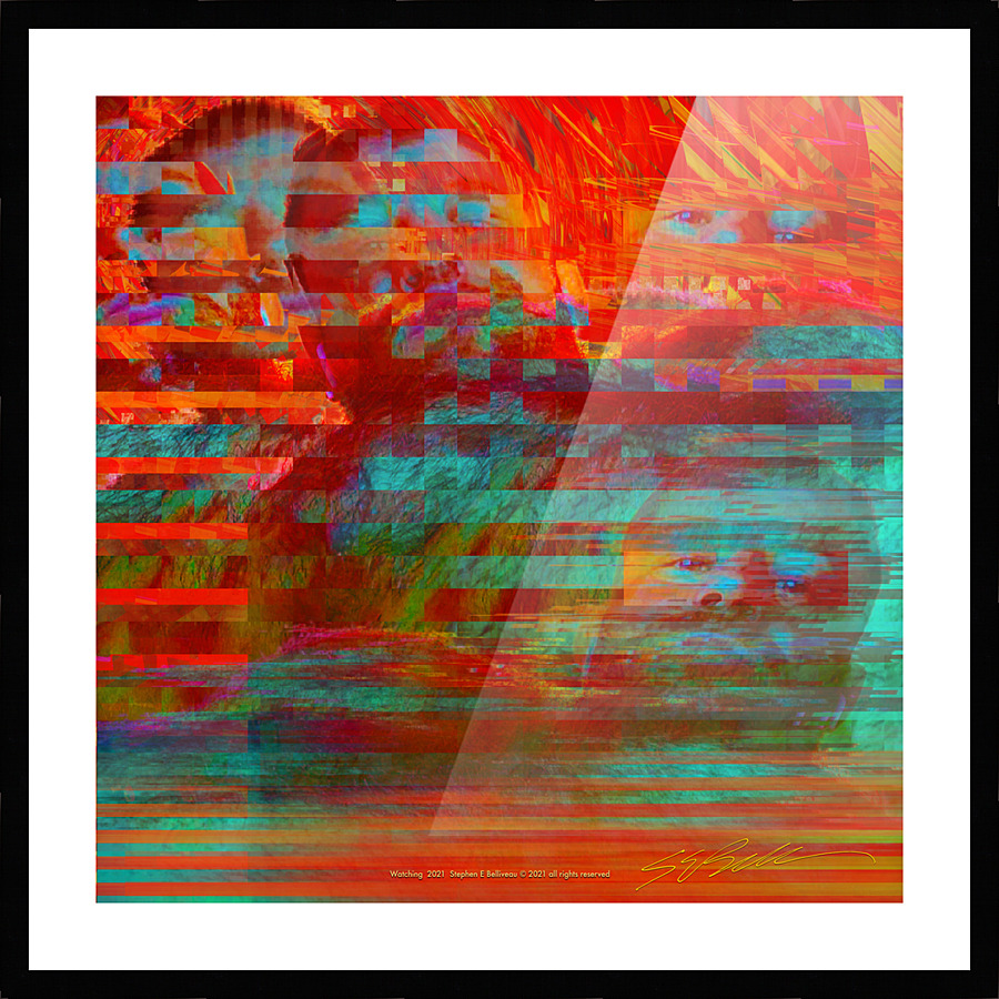 Watching Picture Frame print