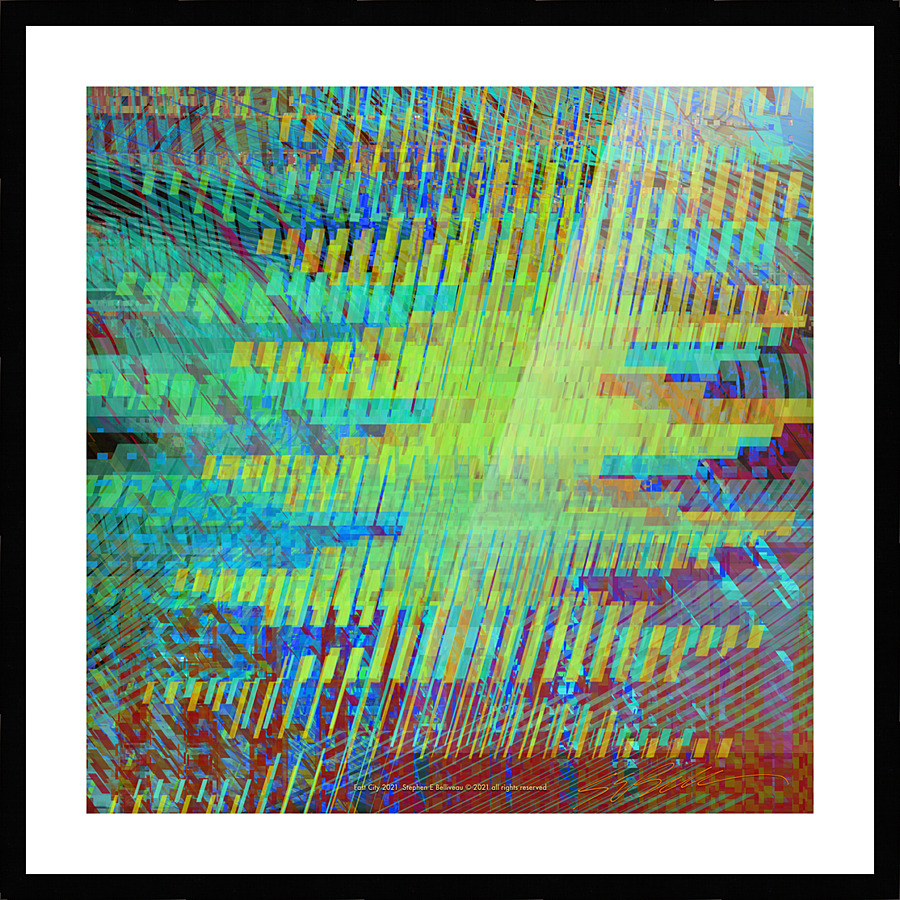 Fast City Picture Frame print