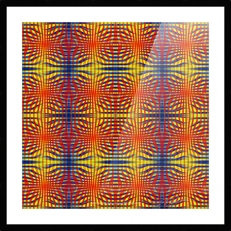 Pinched Primary Picture Frame print