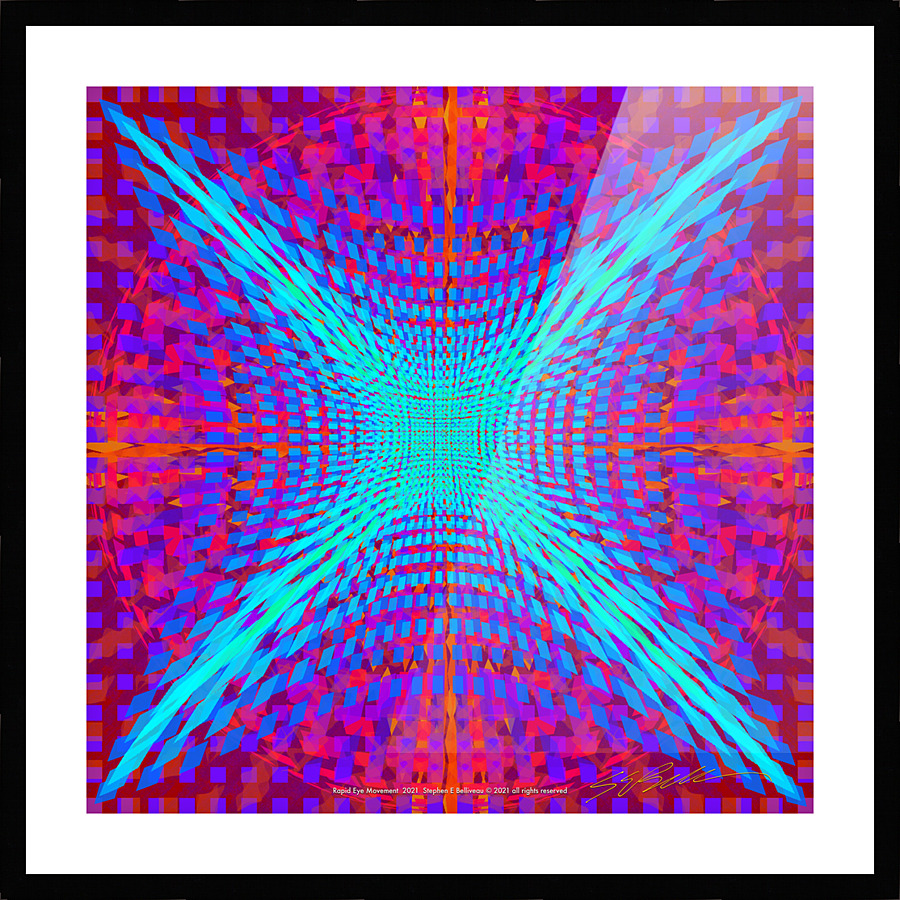 Rapid Eye Movement Picture Frame print