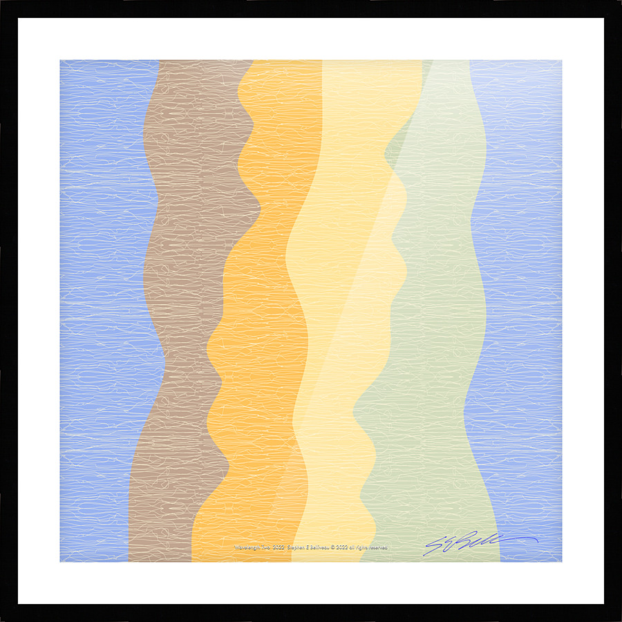 WAVELENGTH TWO Picture Frame print
