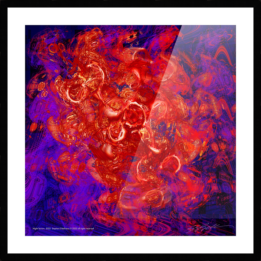 NIGHT TERRORS  Picture Frame print
