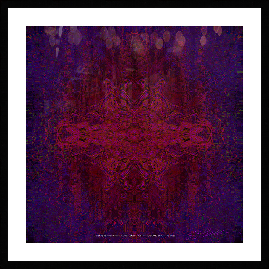 SLOUCHING TOWARDS BETHLEHEM  Picture Frame print