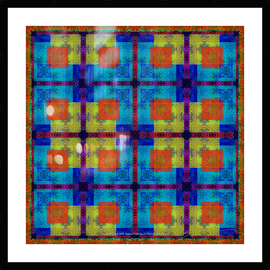 SQUARE MEAL QUILT  Picture Frame print