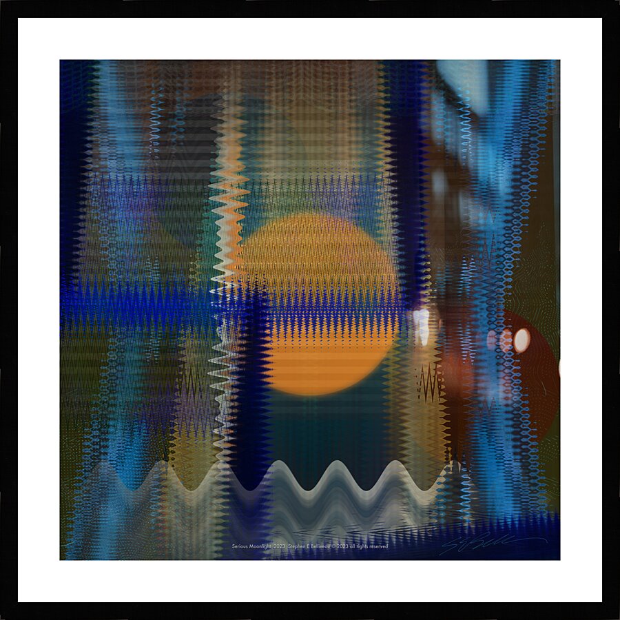 SERIOUS MOOLIGHT Picture Frame print