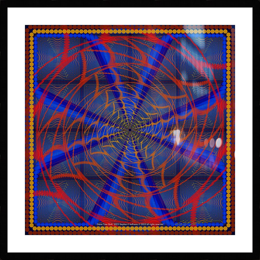 GAME TIME QUILT   Picture Frame print
