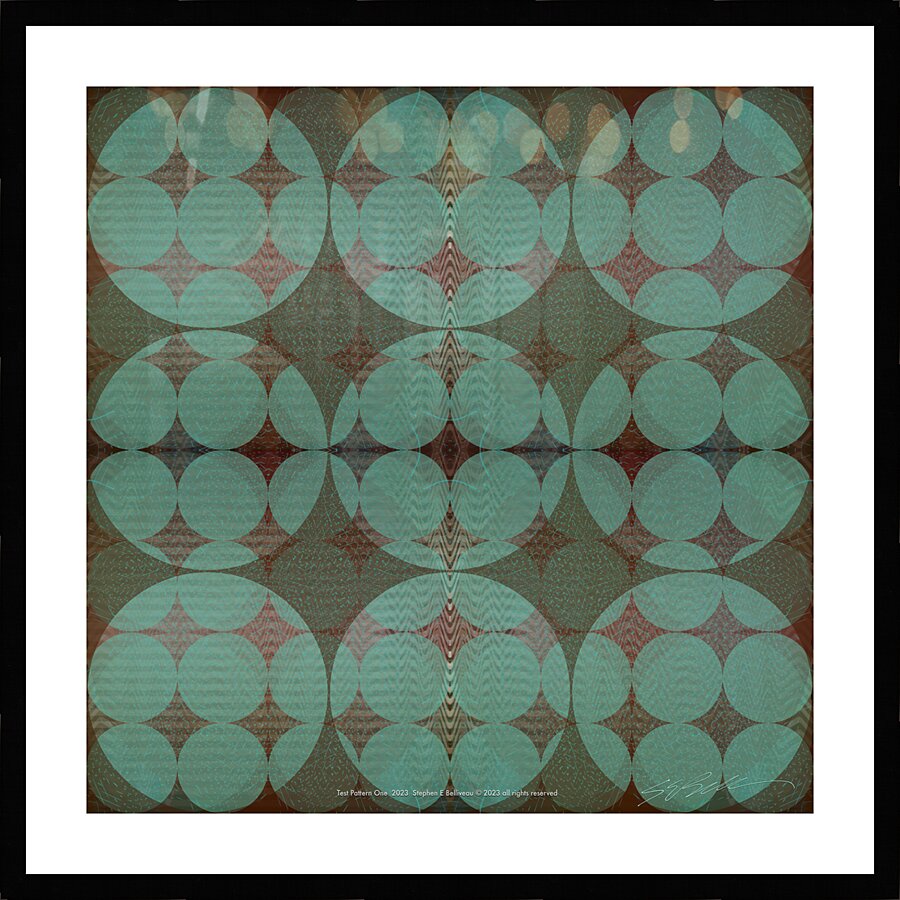 TEST PATTERN ONE  Picture Frame print