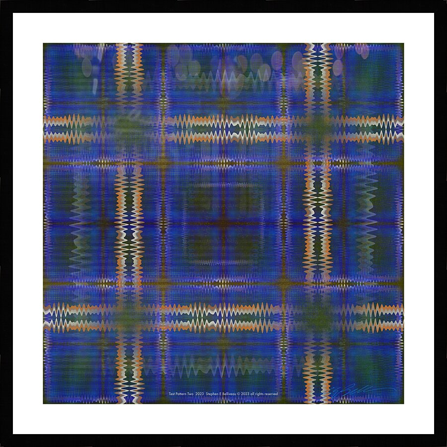 TEST PATTERN TWO  Picture Frame print