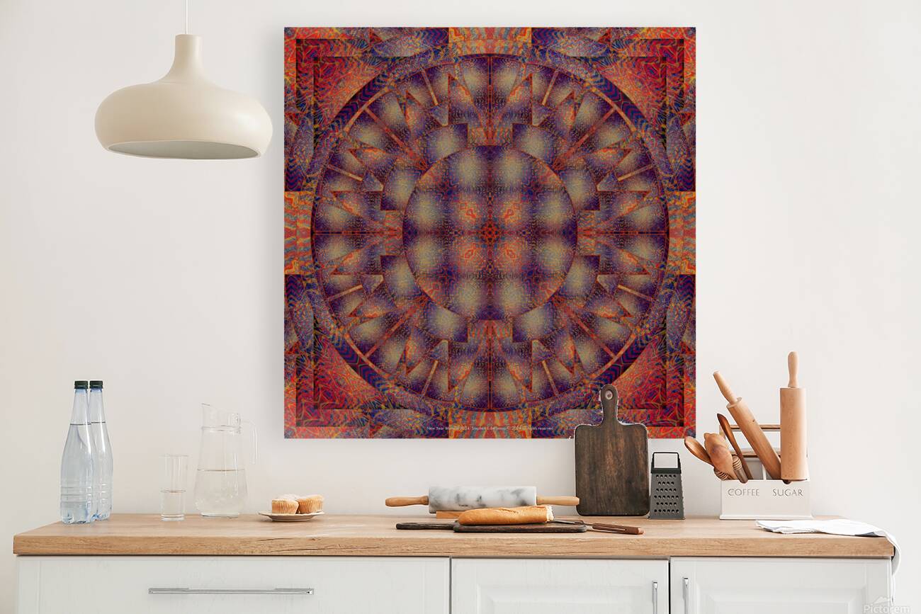 NEW YEAR MANDALA  Reproduction