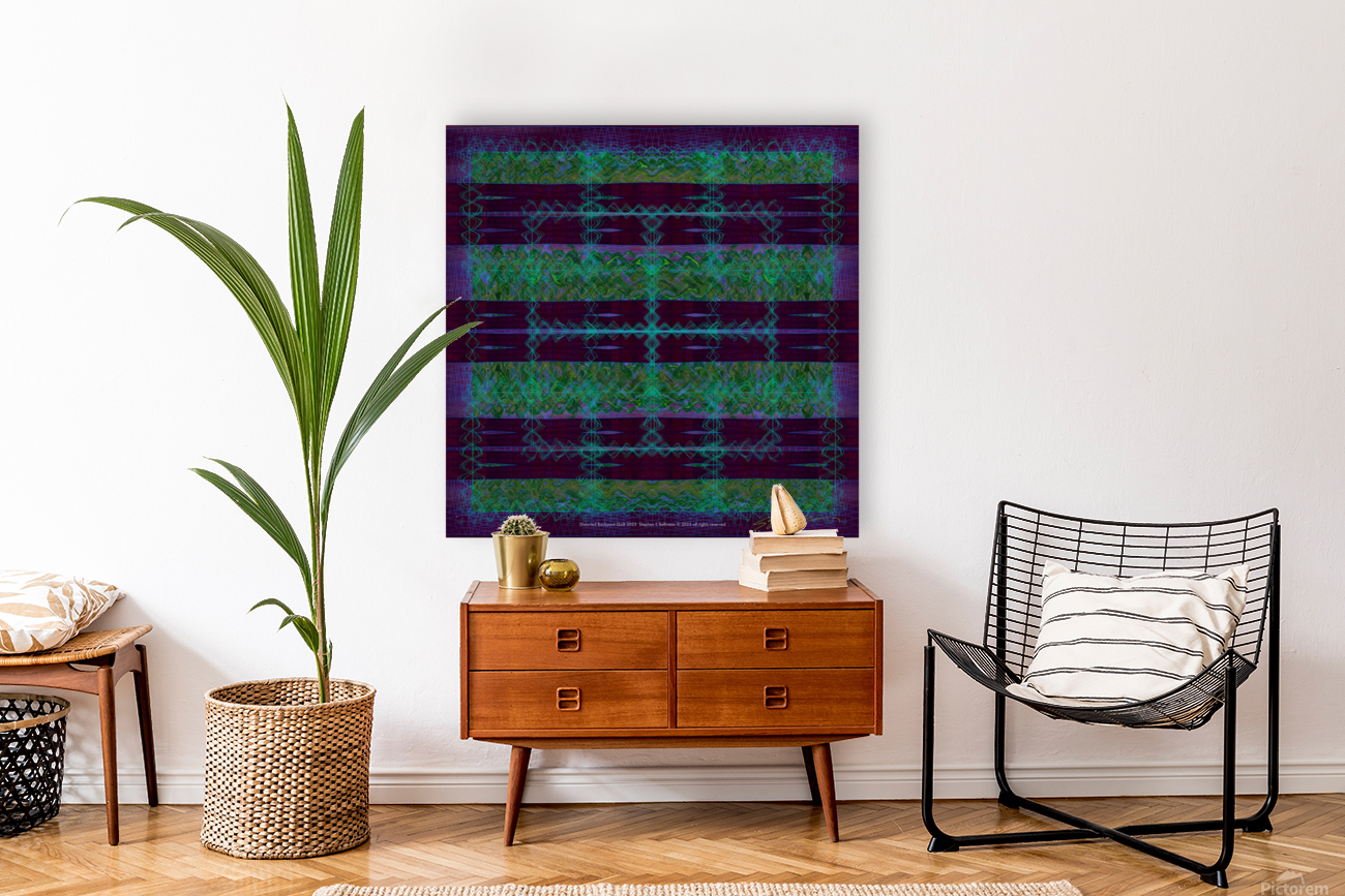 DISTORTED BACKYARD QUILT Reproduction