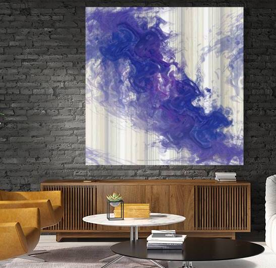 WALLPAPER WITH BLUE WAVE  by Stephen Belliveau