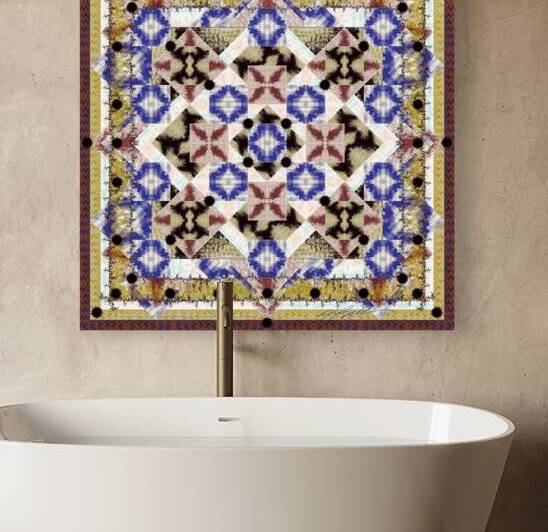 WALLPAPER QUILT  TARGET PRACTICE  by Stephen Belliveau