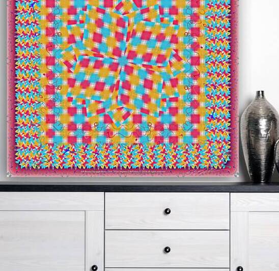 SOFT BOXESSQIGGLE BOXES QUILT  by Stephen Belliveau